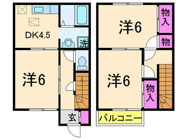 メゾンアジュールの物件間取画像